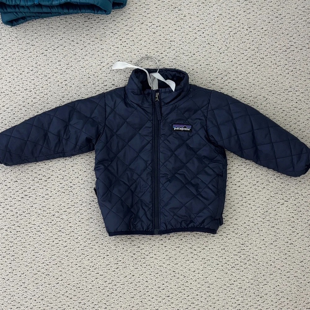 Patagonia Kids Navy Quilted Jacket